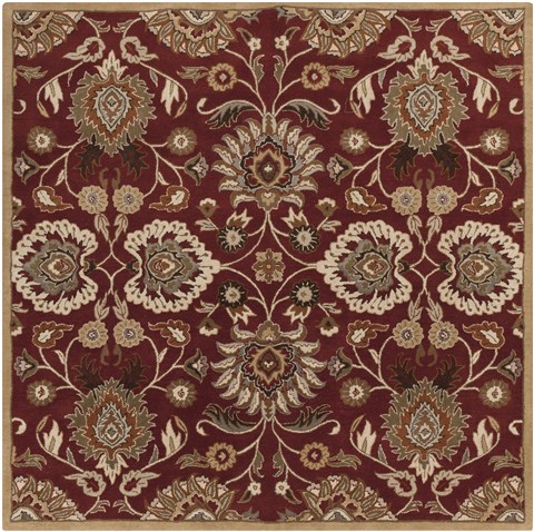 Surya Caesar Red Square 80 X 80 Area Rug CAE1061-8SQ 800-37287 Image 0