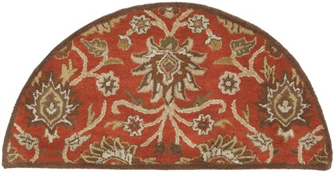 Surya Caesar Red Half Round 20 X 40 Area Rug CAE1062-24HM 800-37294 Image 0