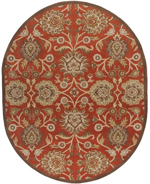 Surya Caesar Red Oval 80 X 100 Area Rug CAE1062-810OV 800-37306 Image 0