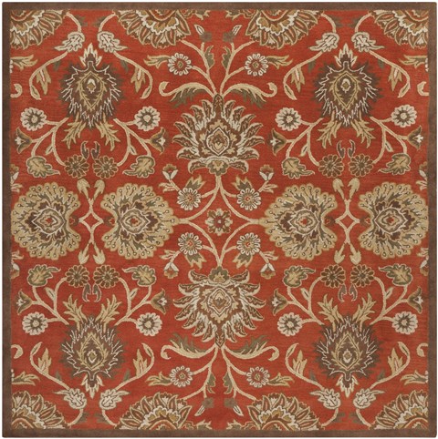 Surya Caesar Red Square 80 X 80 Area Rug CAE1062-8SQ 800-37309 Image 0