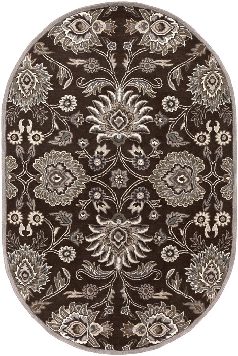 Surya Caesar Brown Oval 80 X 100 Area Rug CAE1063-810OV 800-37328 Image 0