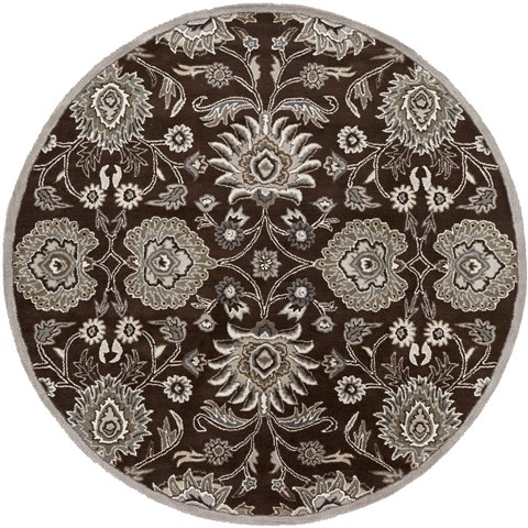 Surya Caesar Brown Round 99 X 99 Area Rug CAE1063-99RD 800-37333 Image 0