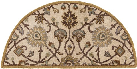 Surya Caesar White Half Round 20 X 40 Area Rug CAE1081-24HM 800-37338 Image 0