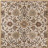 Surya Caesar White Square 40 X 40 Area Rug CAE1081-4SQ 800-37343 Thumb 0