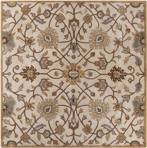 Surya Caesar White Square 60 X 60 Area Rug CAE1081-6SQ 800-37348 Image 0