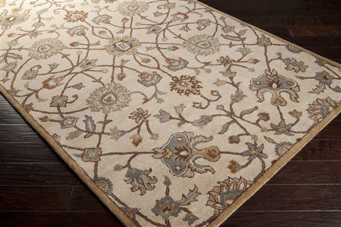 Surya Caesar White 80 X 110 Area Rug CAE1081-811 800-37351 Image 1