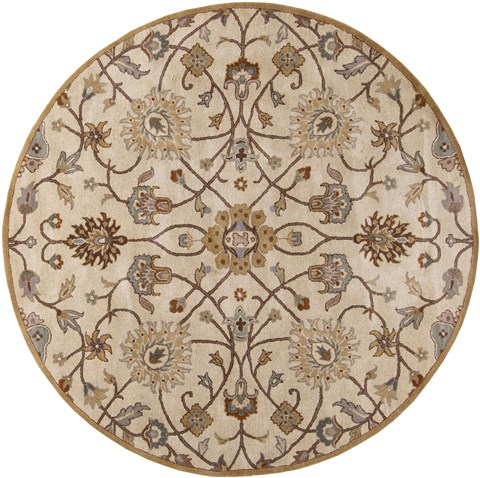 Surya Caesar White Round 80 X 80 Area Rug CAE1081-8RD 800-37352 Image 0