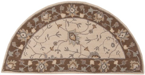 Surya Caesar White Half Round 20 X 40 Area Rug CAE1082-24HM 800-37360 Image 0