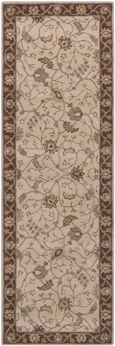 Surya Caesar White Runner 30 X 120 Area Rug CAE1082-312 800-37362 Image 0
