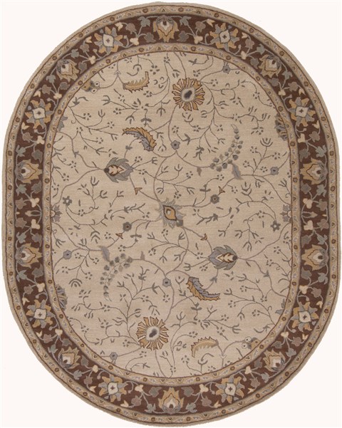 Surya Caesar White Oval 80 X 100 Area Rug CAE1082-810OV 800-37372 Image 0