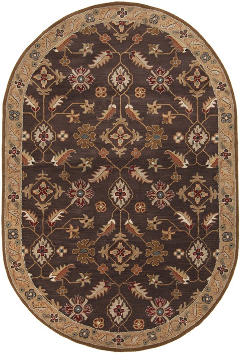 Surya Caesar Brown Oval 60 X 90 Area Rug CAE1083-69OV 800-37390 Image 0