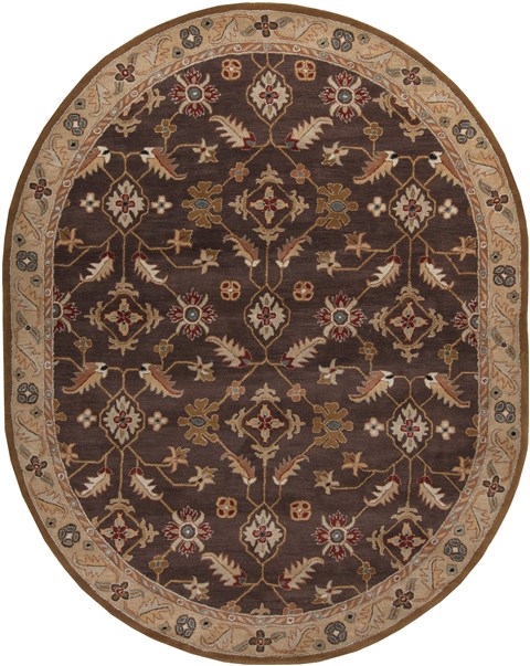 Surya Caesar Brown Oval 80 X 100 Area Rug CAE1083-810OV 800-37394 Image 0