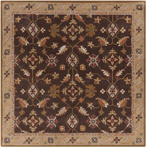 Surya Caesar Brown Square 99 X 99 Area Rug CAE1083-99SQ 800-37400 Image 0