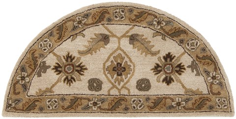 Surya Caesar White Half Round 20 X 40 Area Rug CAE1084-24HM 800-37404 Image 0