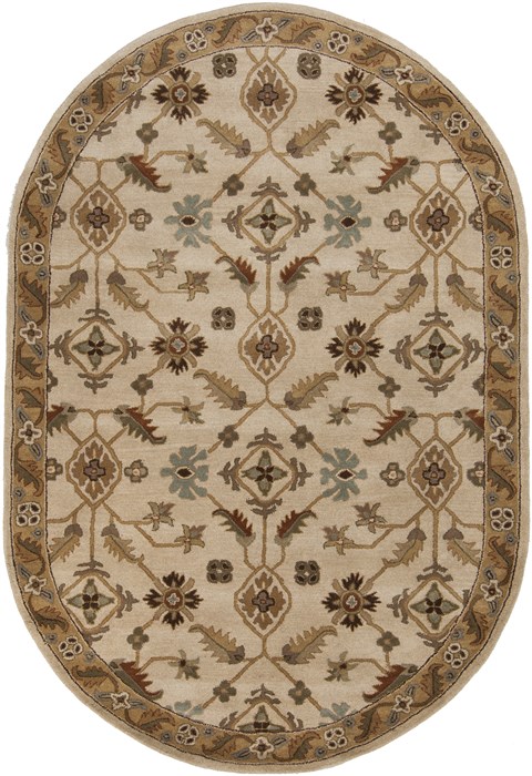 Surya Caesar White Oval 60 X 90 Area Rug CAE1084-69OV 800-37412 Image 0