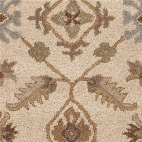 Surya Caesar White Round 99 X 99 Area Rug CAE1084-99RD 800-37421 Image 1
