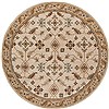 Surya Caesar White Round 99 X 99 Area Rug CAE1084-99RD 800-37421 Thumb 0