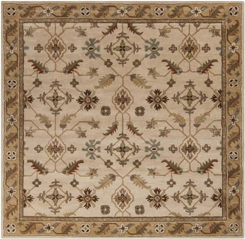 Surya Caesar White Square 99 X 99 Area Rug CAE1084-99SQ 800-37422 Image 0