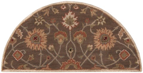 Surya Caesar Brown Half Round 20 X 40 Area Rug CAE1086-24HM 800-37426 Image 0