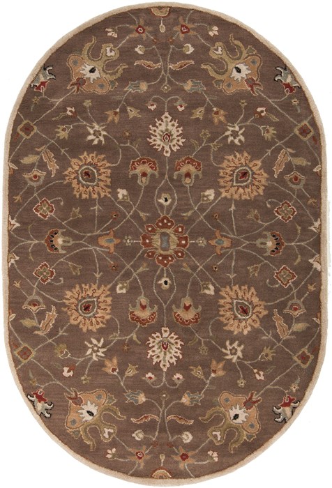 Surya Caesar Brown Oval 60 X 90 Area Rug CAE1086-69OV 800-37434 Image 0