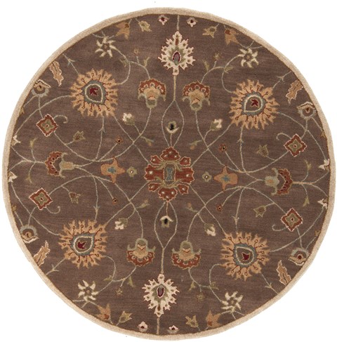 Surya Caesar Brown Round 60 X 60 Area Rug CAE1086-6RD 800-37435 Image 0