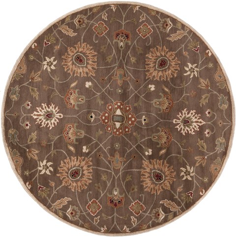 Surya Caesar Brown Round 99 X 99 Area Rug CAE1086-99RD 800-37443 Image 0