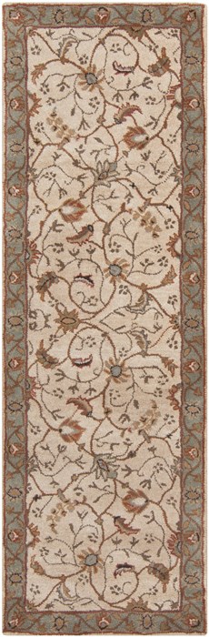Surya Caesar White Runner 26 X 80 Area Rug CAE1088-268 800-37449 Image 0