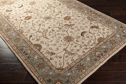 Surya Caesar White 40 X 60 Area Rug CAE1088-46 800-37451 Image 1