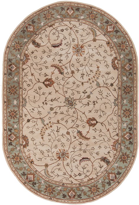 Surya Caesar White Oval 60 X 90 Area Rug CAE1088-69OV 800-37456 Image 0