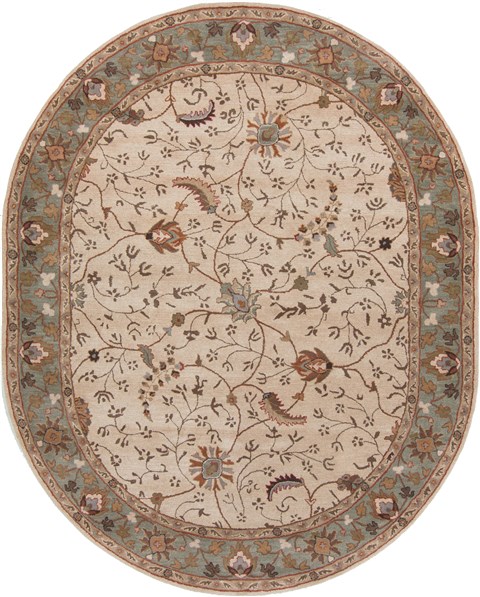 Surya Caesar White Oval 80 X 100 Area Rug CAE1088-810OV 800-37460 Image 0