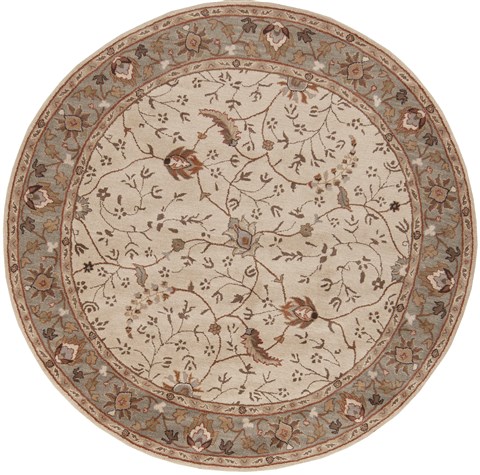 Surya Caesar White Round 80 X 80 Area Rug CAE1088-8RD 800-37462 Image 0