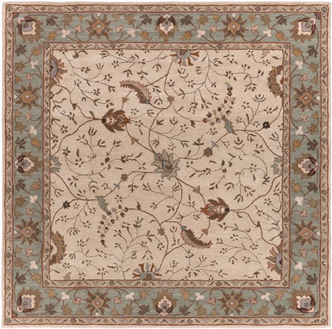 Surya Caesar White Square 99 X 99 Area Rug CAE1088-99SQ 800-37466 Image 0