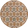 Surya Caesar White Round 99 X 99 Area Rug CAE1091-99RD 800-37487 Thumb 0