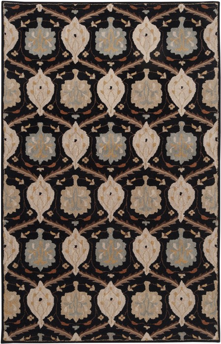Surya Caesar Black 60 X 90 Area Rug CAE1092-69 800-37499 Image 0