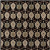 Surya Caesar Black Square 60 X 60 Area Rug CAE1092-6SQ 800-37502 Thumb 0