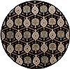 Surya Caesar Black Round 80 X 80 Area Rug CAE1092-8RD 800-37506 Thumb 0