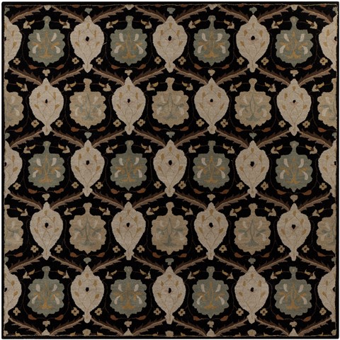 Surya Caesar Black Square 80 X 80 Area Rug CAE1092-8SQ 800-37507 Image 0
