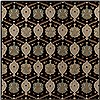 Surya Caesar Black Square 99 X 99 Area Rug CAE1092-99SQ 800-37510 Thumb 0