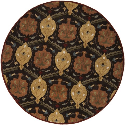 Surya Caesar Brown Round 60 X 60 Area Rug CAE1094-6RD 800-37545 Image 0