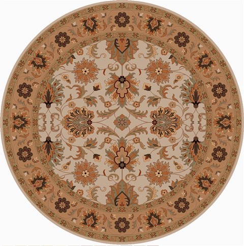 Surya Caesar Brown Round 99 X 99 Area Rug CAE1099-99RD 800-37575 Image 0