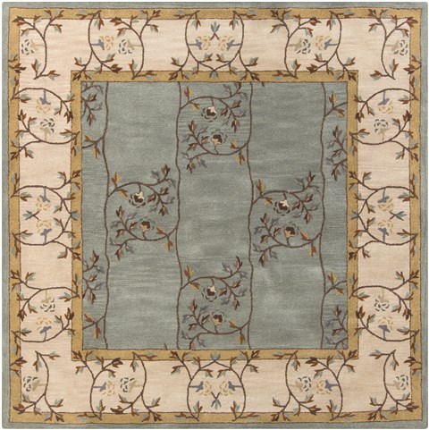 Surya Caesar Green Square 40 X 40 Area Rug CAE1100-4SQ 800-37585 Image 0