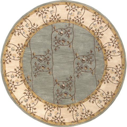 Surya Caesar Green Round 80 X 80 Area Rug CAE1100-8RD 800-37594 Image 0