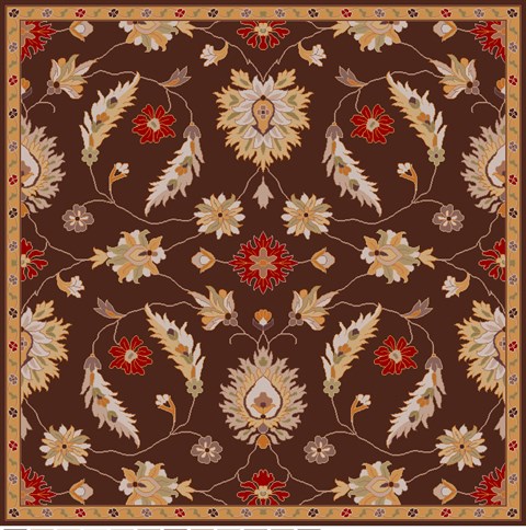 Surya Caesar Brown Square 60 X 60 Area Rug CAE1103-6SQ 800-37634 Image 0