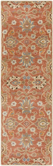 Surya Caesar Orange Runner 26 X 80 Area Rug CAE1107-268 800-37647 Image 0