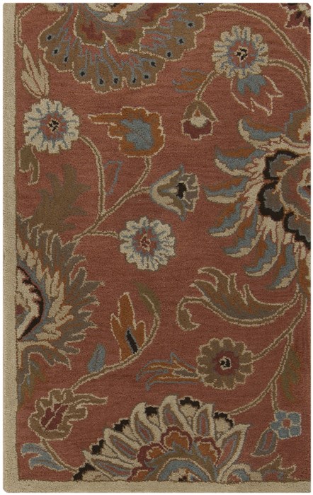Surya Caesar Orange Square 60 X 60 Area Rug CAE1107-6SQ 800-37656 Image 1