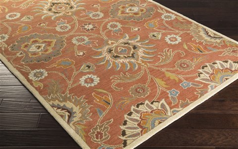 Surya Caesar Orange 76 X 96 Area Rug CAE1107-7696 800-37657 Image 1