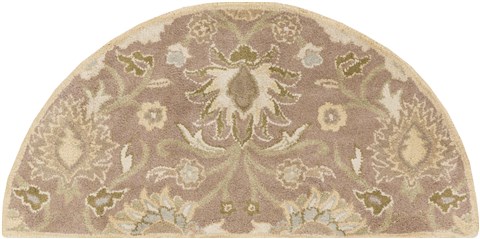 Surya Caesar White Half Round 20 X 40 Area Rug CAE1108-24HM 800-37668 Image 0