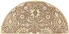 Surya Caesar White Half Round 20 X 40 Area Rug CAE1108-24HM 800-37668 Thumb 0