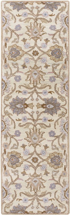 Surya Caesar White Runner 30 X 120 Area Rug CAE1109-312 800-37692 Image 0
