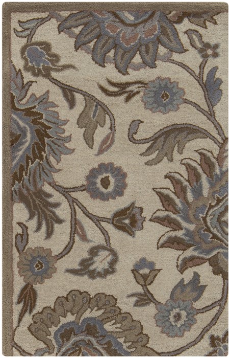 Surya Caesar White Round 60 X 60 Area Rug CAE1109-6RD 800-37699 Image 1